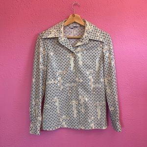 Vintage Mark VII LTD. Geometric Button Down